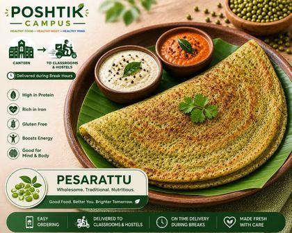 Pesarattu with sprouts — high-protein dish from Andhra